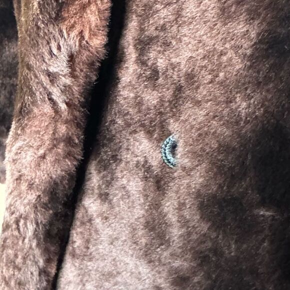 Vintage brown fur jacket with 3/4 sleeve size S - Picture 10 of 14